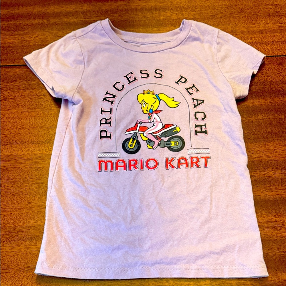 Princess Peach Mario Kart Kids T-Shirt - Purple